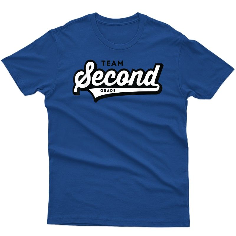 2nd Grade Team School Tea Second Baseball-style Shirt T-shirt