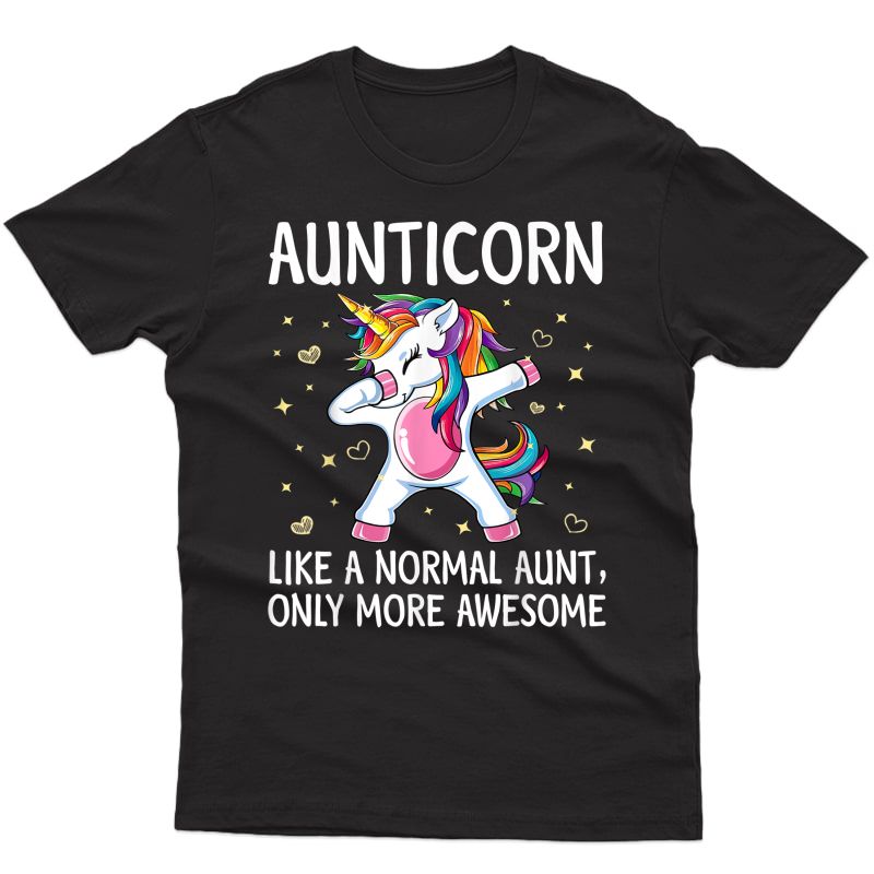 Aunticorn Like An Aunt Only Awesome Dabbing Unicorn T-shirt