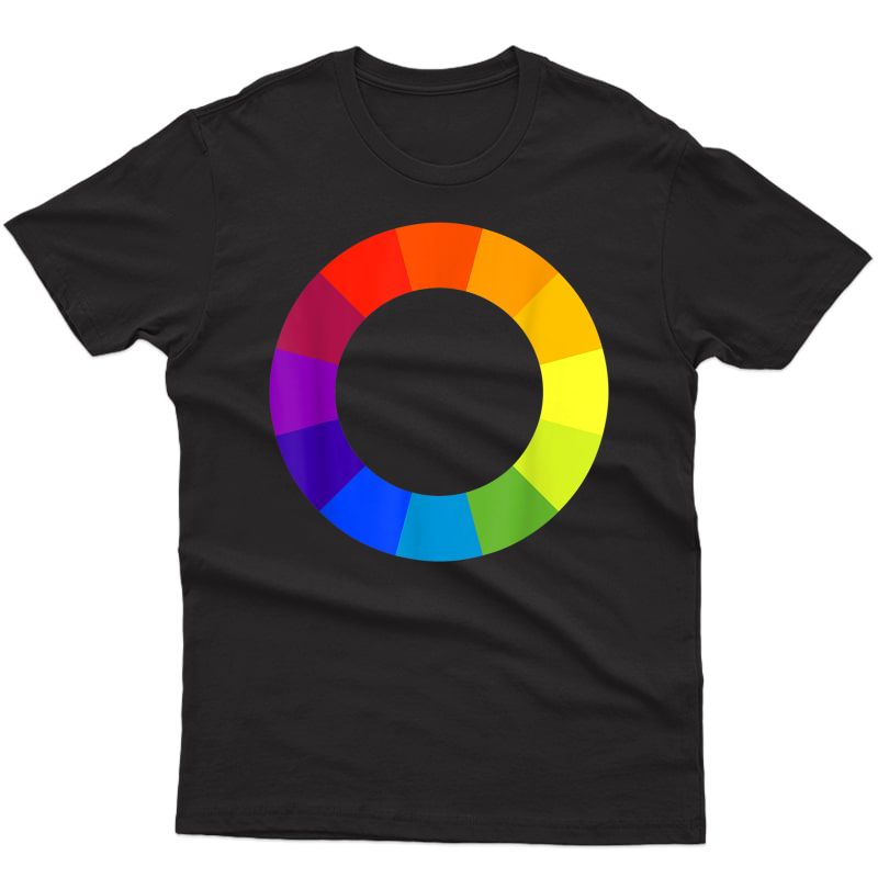 Color Circle Palette Shirt Artist Painter Art Tea Tshirt