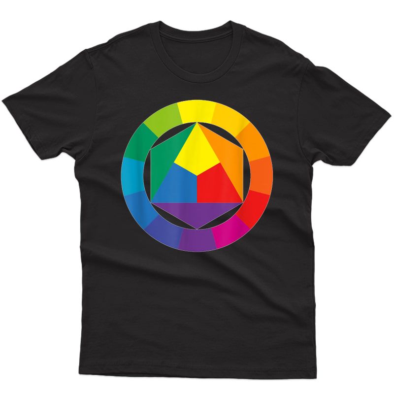 Color Wheel Palette Shirt Artist Painter Art Tea Tshirt