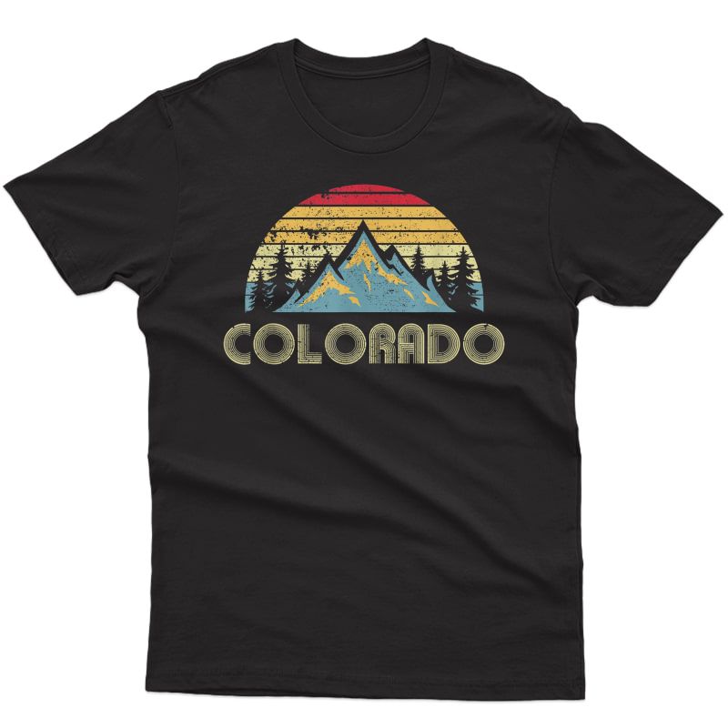 Colorado Tee - Retro Vintage Mountains Nature Hiking T Shirt