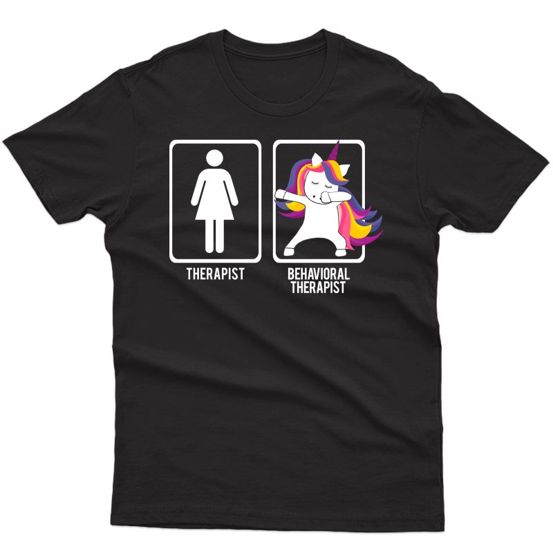 Dabbing Unicorn Behavioral Therapist Aba Shirt Gift Dab Dabs