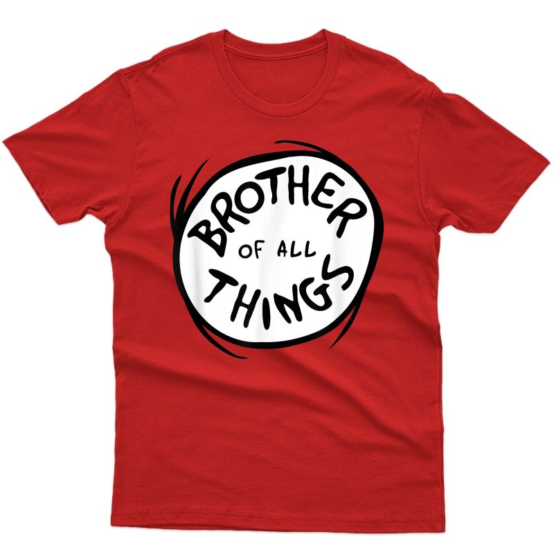 Dr. Seuss Brother Of All Things Emblem Red T-shirt