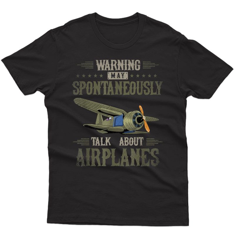 Funny Plane Flying Airplane Aviation Aircraft Flight Pilot T-shirt