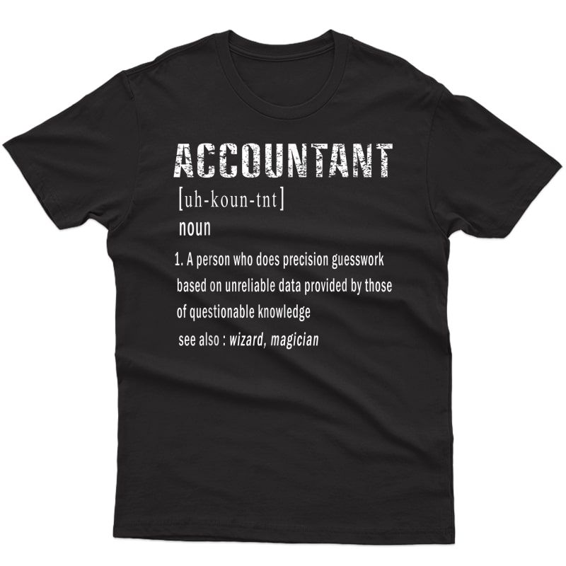 Funny Vintage Cpa Certified Public Accountant Definition T-shirt