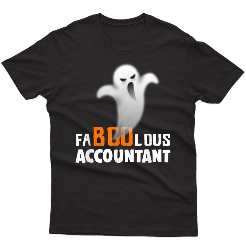 Halloween Faboolous Accountant Ghost Costume Funny T-shirt