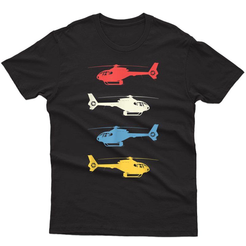 Helicopter Pilot Vintage Aviation Flying Helicopters Pilots T-shirt