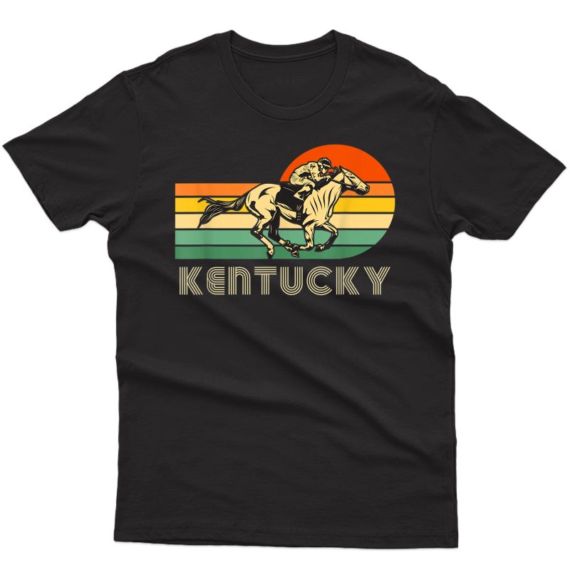 Kentucky Vintage Retro Sunset Horse Racing Derby T-shirt