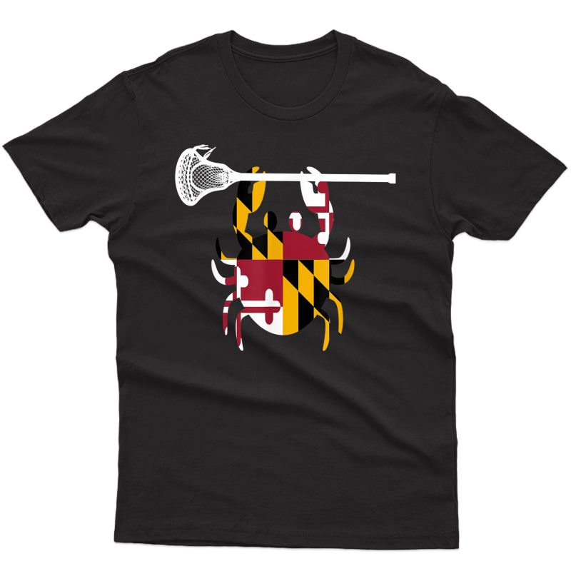 Maryland Crab Lacrosse Stick Lax Sister Brother T-shirt