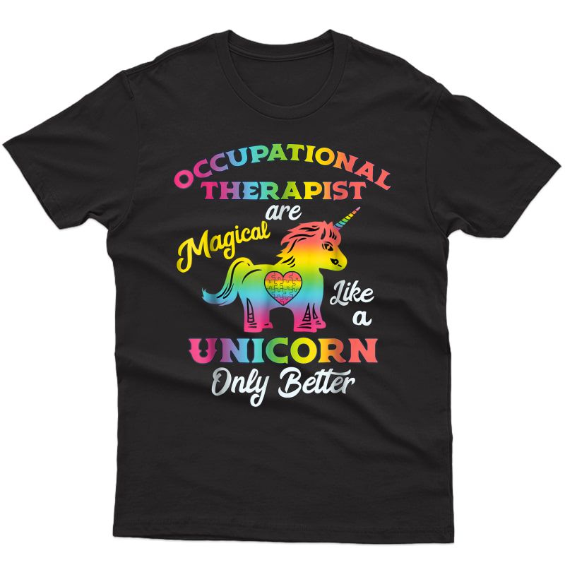 Occupational Therapy Tshirts Unicorn Ot Gifts Therapist