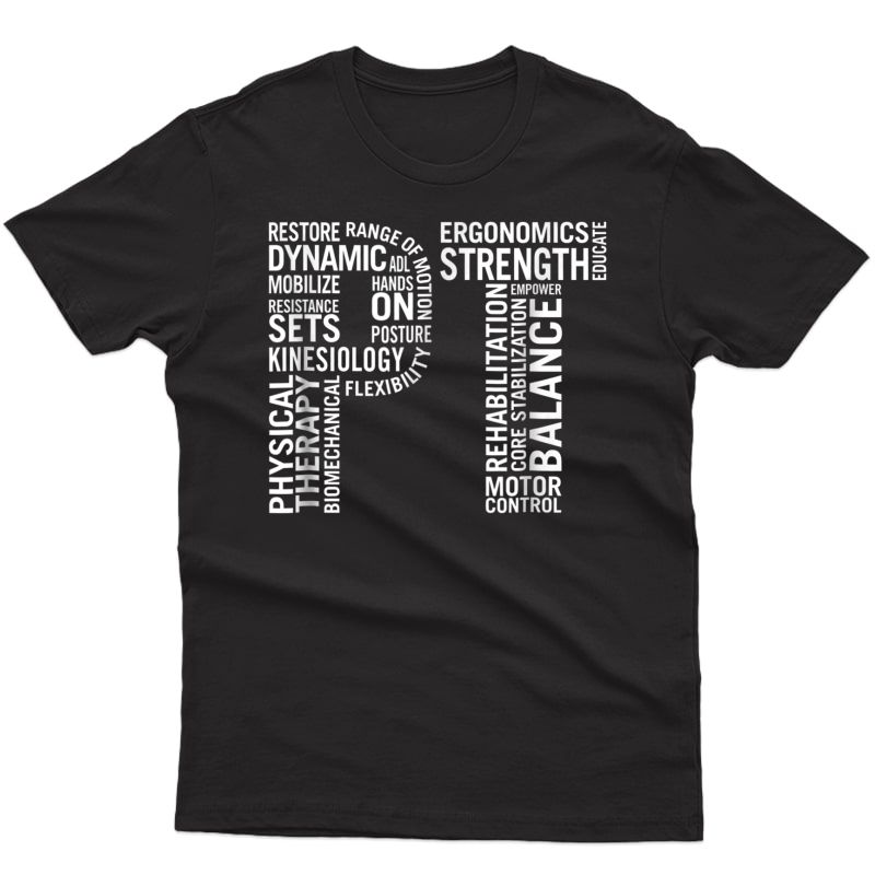 Physical Therapy T-shirt Physical Therapist Pt Word Tee