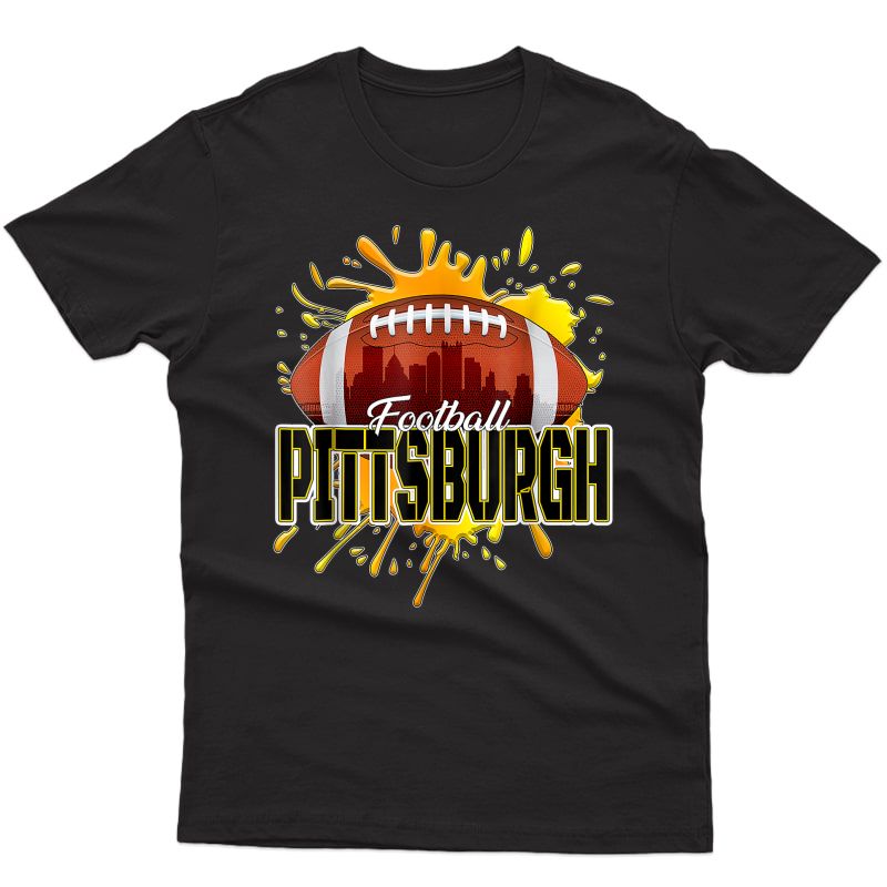 Pittsburgh Football Tee Retro Vintage Pennsylvania Steeler T-shirt