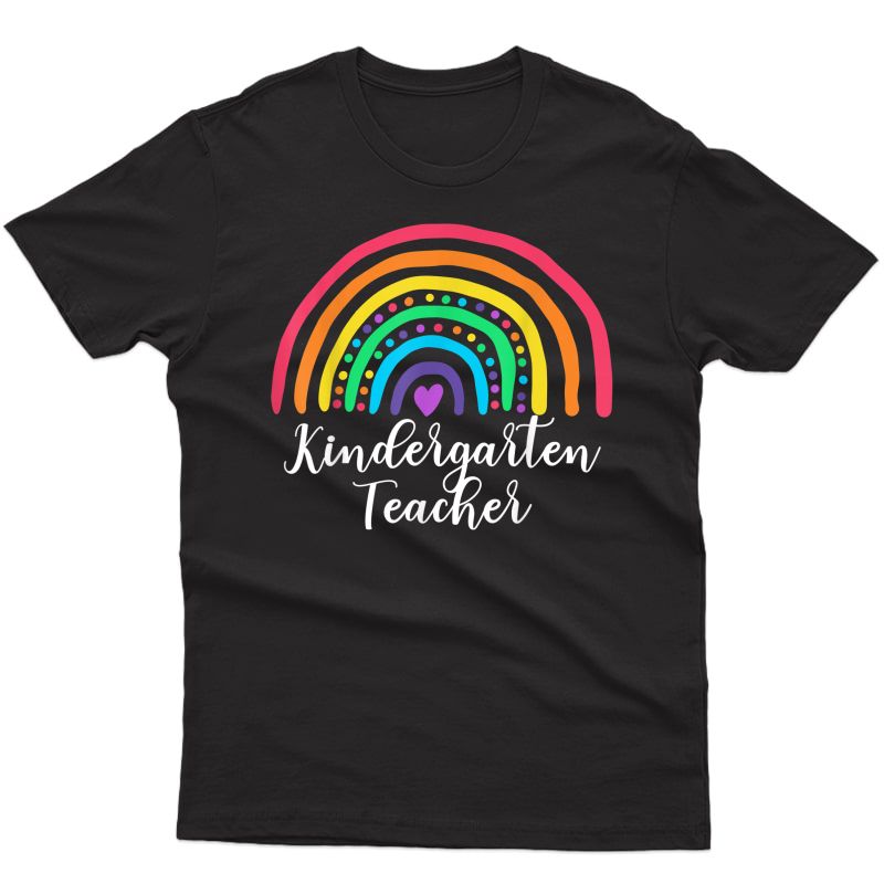 Rainbow Cute Kindergarten Tea Back To School Tea T-shirt