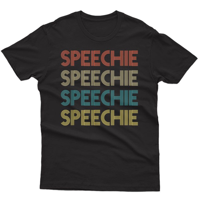 Retro Speechie Speech Therapist Shirt For 