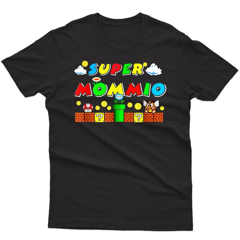 Super Mommio Funny Mommy Mother Nerdy Video Gaming Lover T-shirt