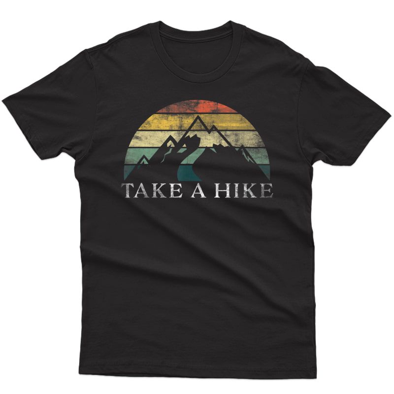Take A Hike Retro Weathered Outdoor Hiking T-shirt