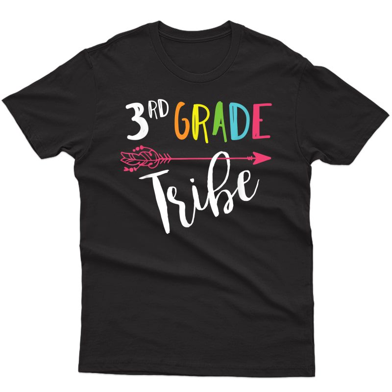 Team 3rd Third Grade Tea Tribe Back To School Shirt Top