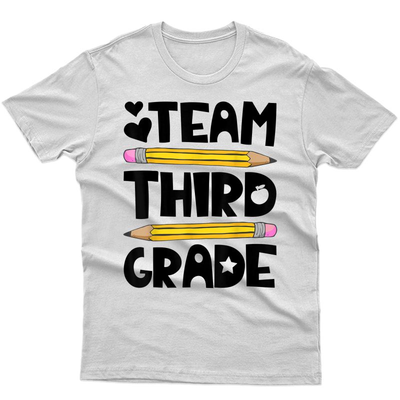 Team Third Grade Funny 3rd Back To School Tea Student T-shirt