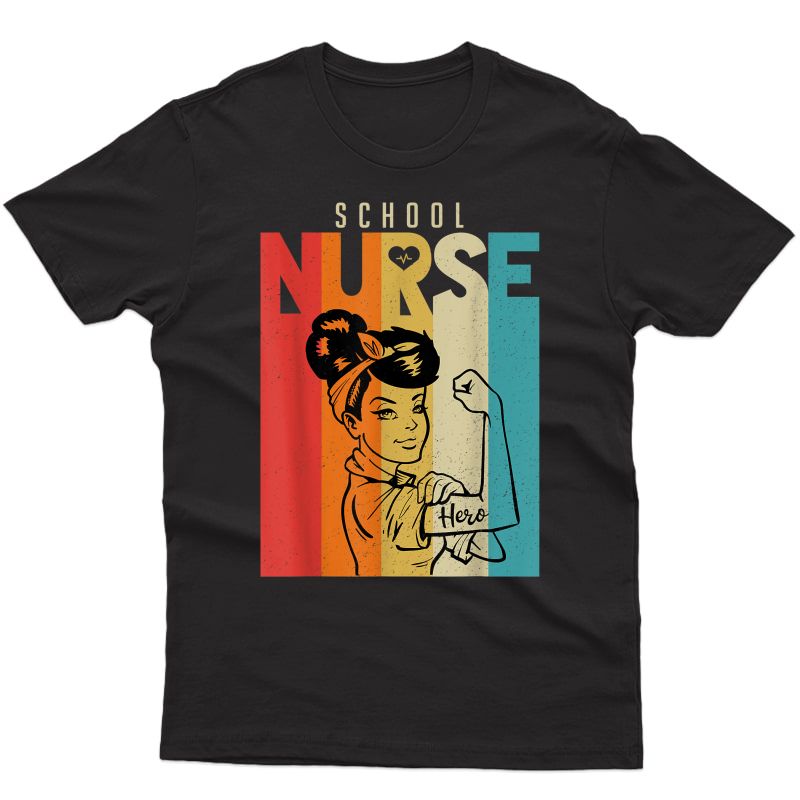 Vintage Rosie The Riveter School Nurse T-shirt