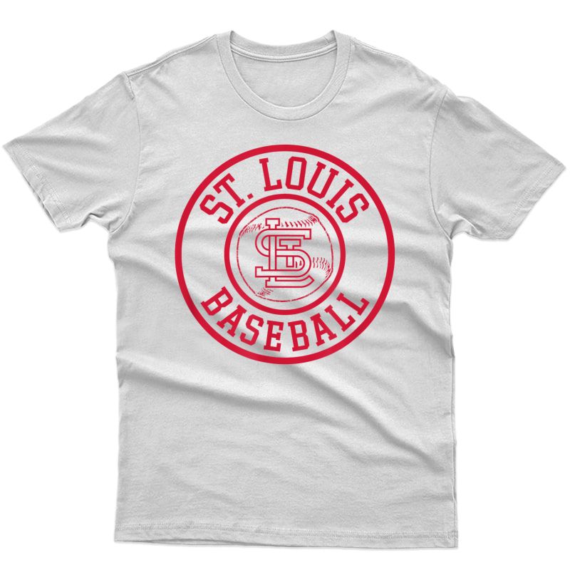 Vintage St. Louis Baseball Missouri Cardinal Badge Gift T-shirt