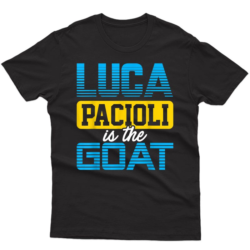 Wonderful Luca Pacioli T-shirt - Fun Accountant T Shirt T-shirt